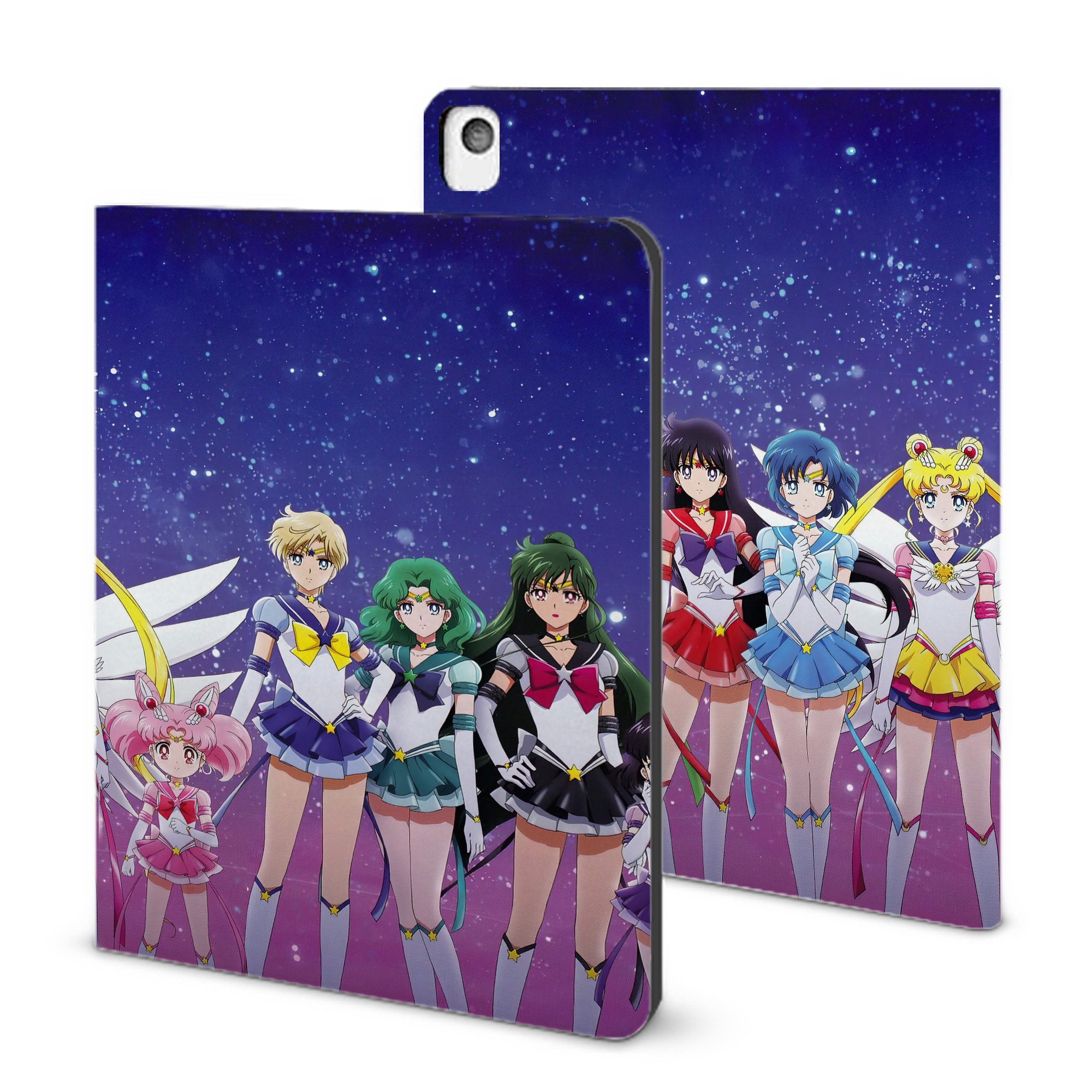 （画像用） 美少女戦士セーラームーン Sailor Moon IPadケース ペンホルダー付き ブックスタイルデザイン